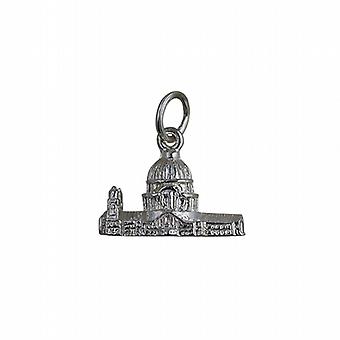 Silver 11x17mm hollow St. Paul´s Cathedral Pendant or...
