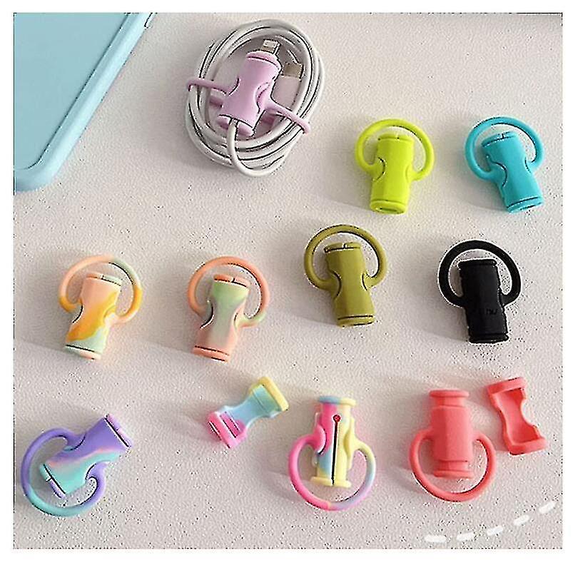 Mini 2 In 1 Data Cable Protector Cover cute Cable Winder Protection Tool