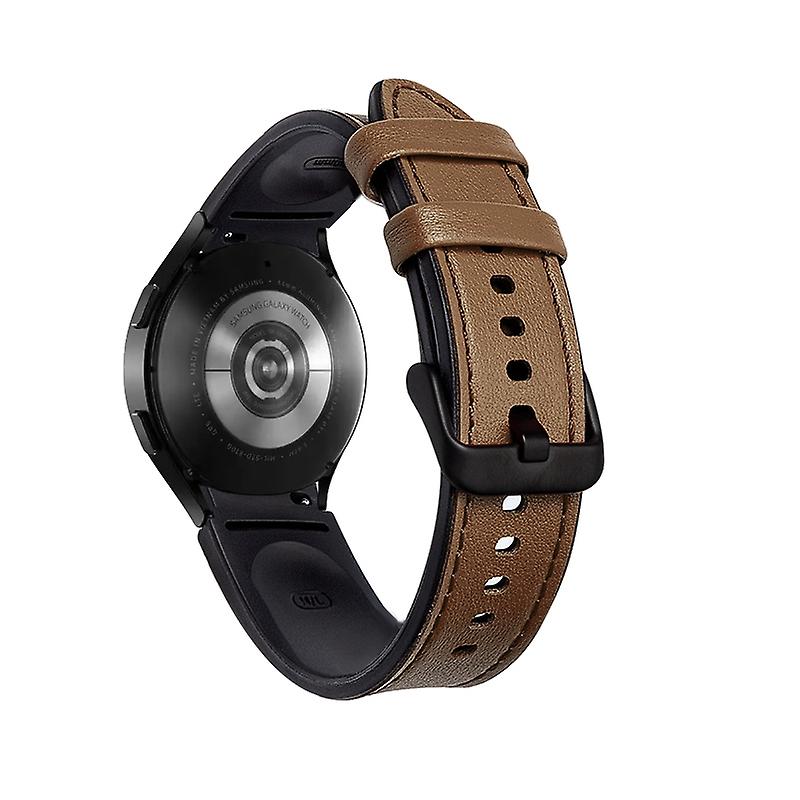 Silicone + Leather Strap For Samsung Galaxy Watch4