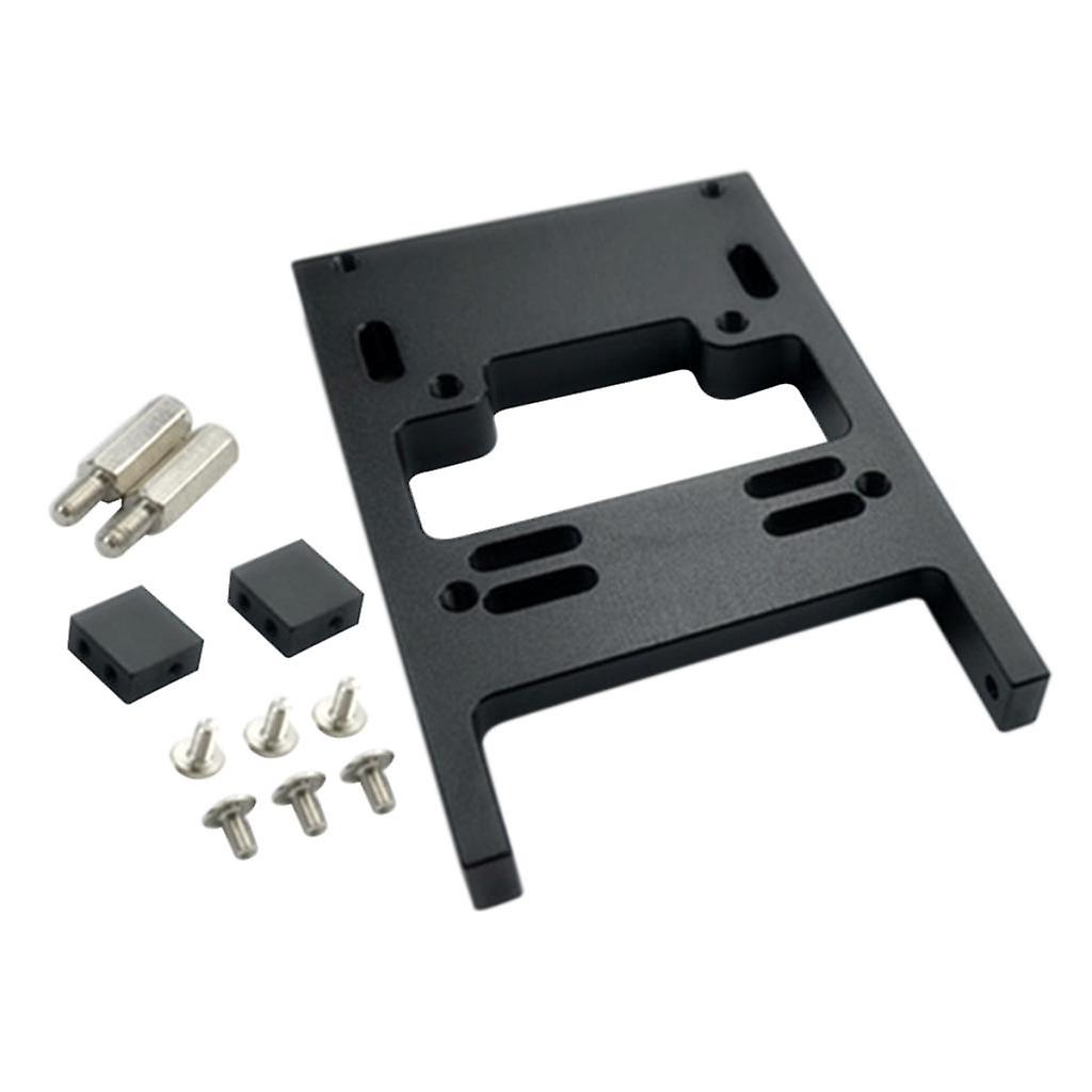1/16 RC Servo Fixed Mount Bracket for WPL Military Truck Semi Pickup Black