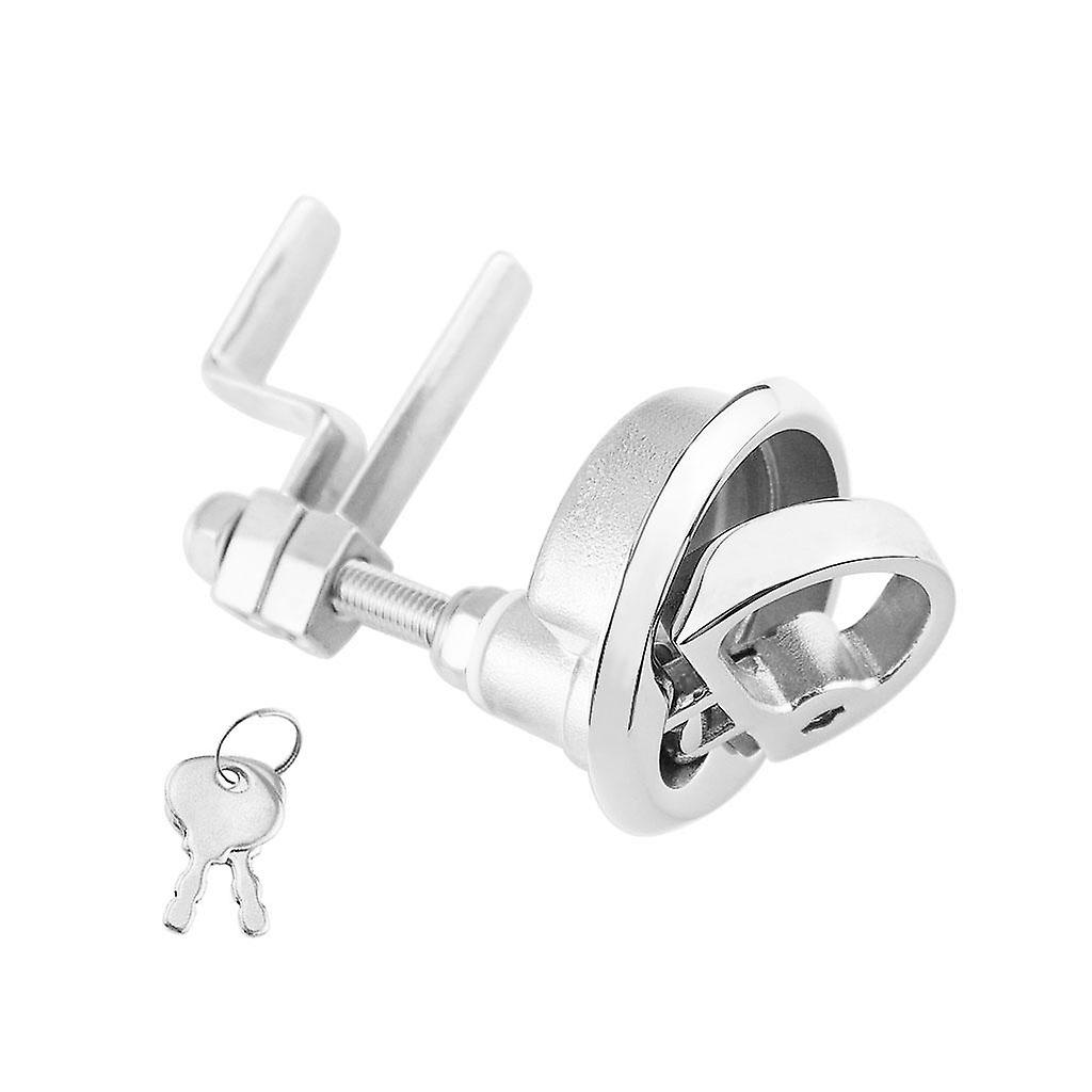 316Stainless Steel Marine Boat Hatch Latches Turning Lock Lift Handle 52mm