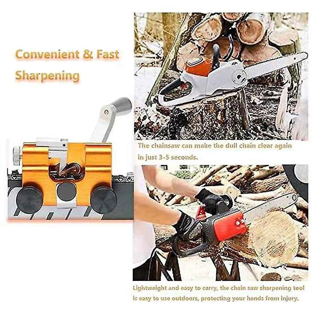 Portable Chainsaw Sharpener Jig Chainsaw Chain Sharpening For Most Chain Saws And Electric Saws Wit