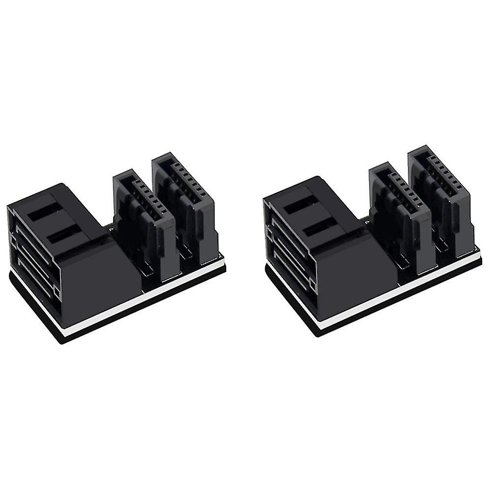 2pcs Computer Motherboard Adapter mit SATA 7pin Dual Interface Adapter für Desktops SSD HDD