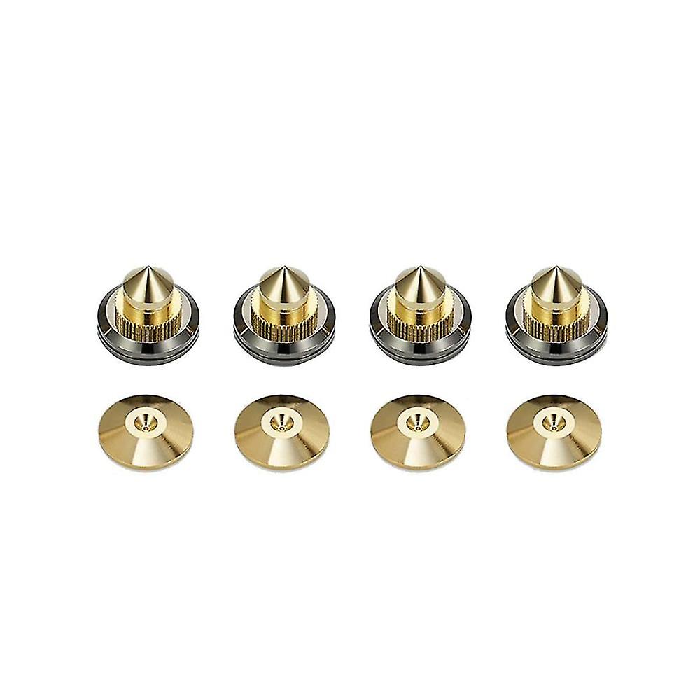 4 Set -plated Speaker Spikes, Speaker Stands Cd Subwoofer Amplifier Turntable Isolation Feet