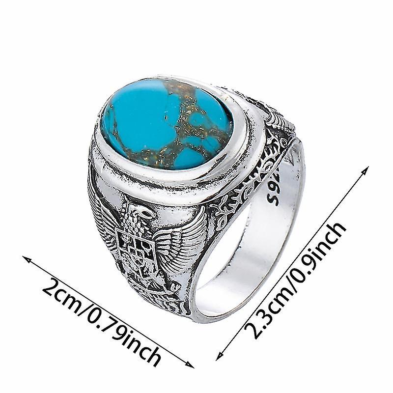 Mode Rétro Tendance Personnalité Design Bague Homme Pierre