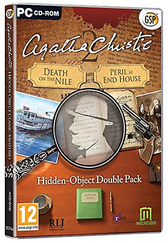 Agatha Christie Hidden-Object Double Pack - Death on the Nile Plus Peril at End House (PC CD) - New & Sealed
