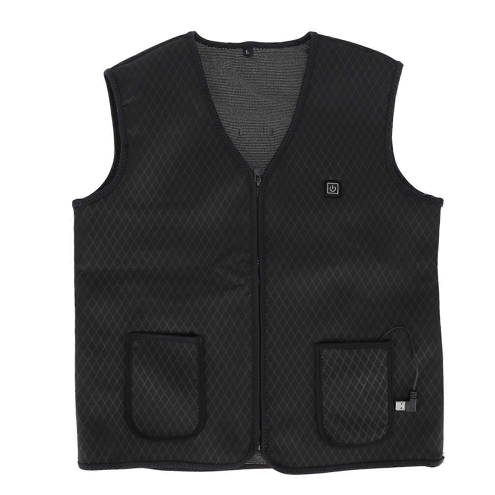 USB-Powered Heated Vest with 3 Heat Settings - Winter Electric Jacket
