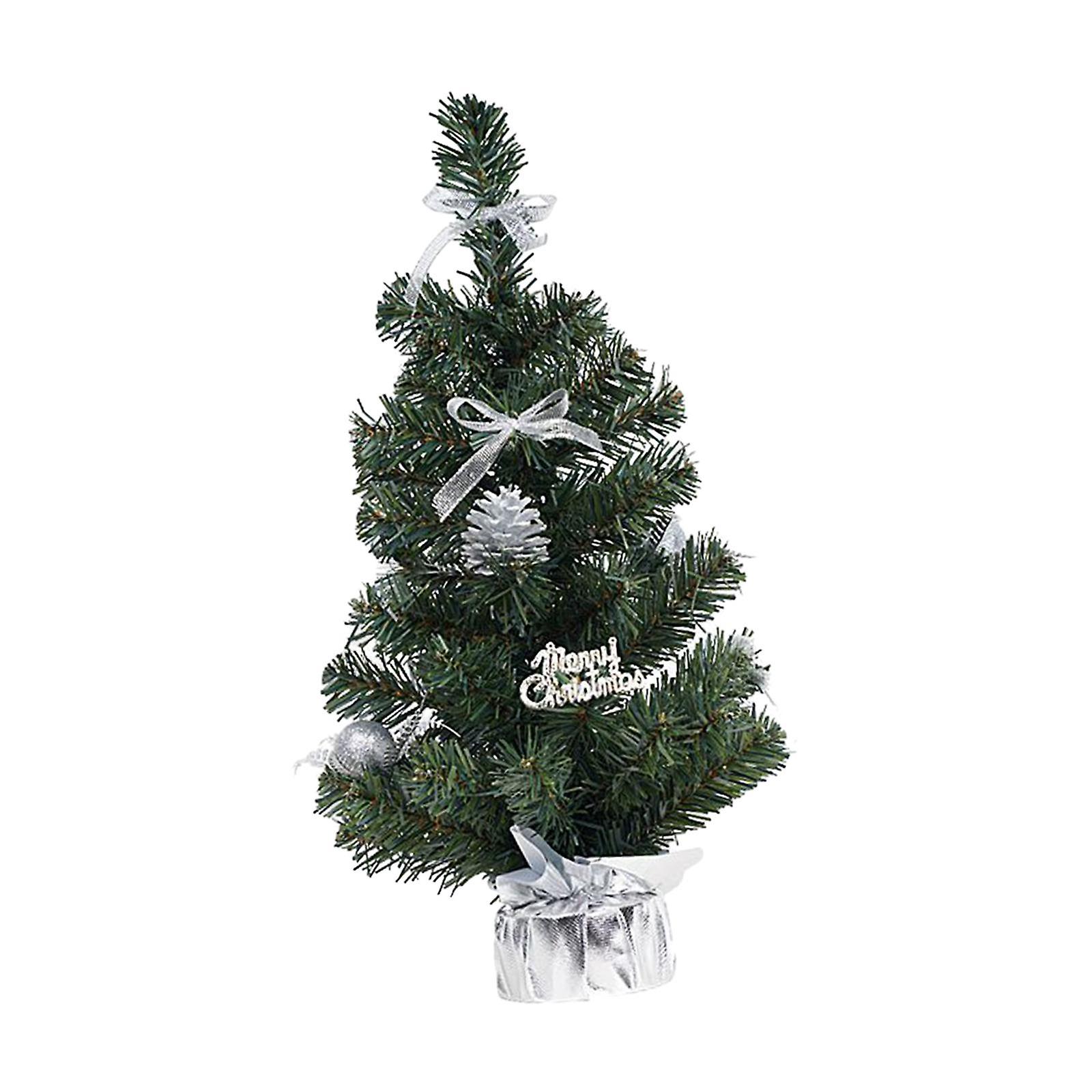 16inch Tabletop Christmas Tree Mini Christmas Tree for Fireplace Shelf Golden