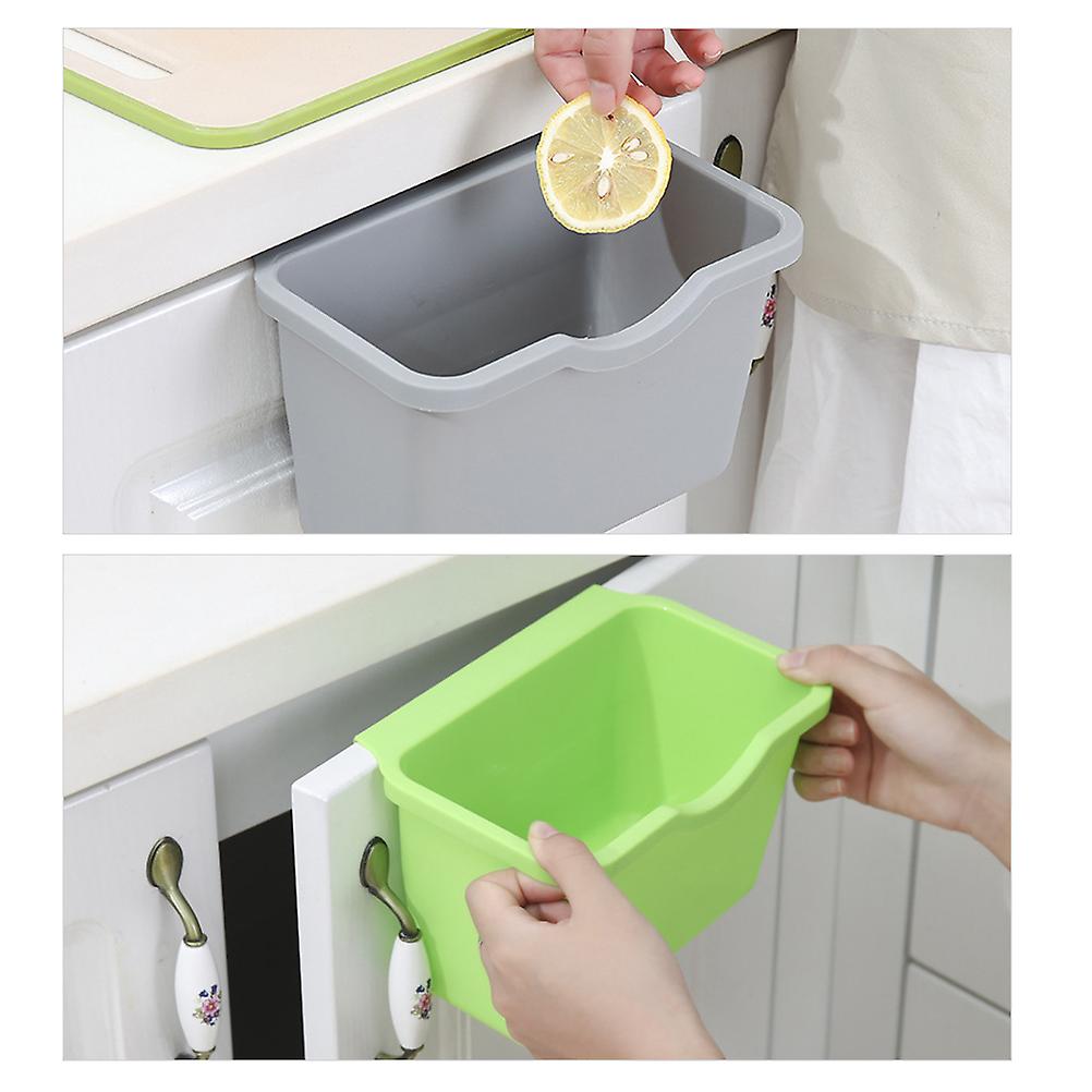 Kitchen Cabinet Door Plastic Basket Hanging Trash Can Waste Bin Garbage Bin Box