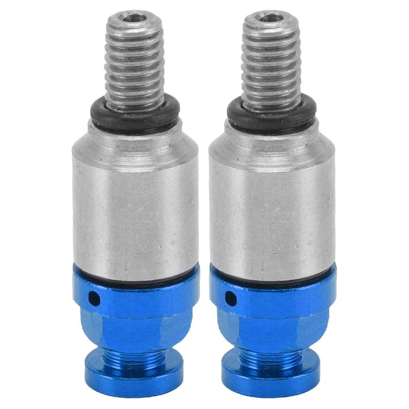 2pcs M5x0.8 Aluminum Alloy Fork Air Bleeder Valve Blue