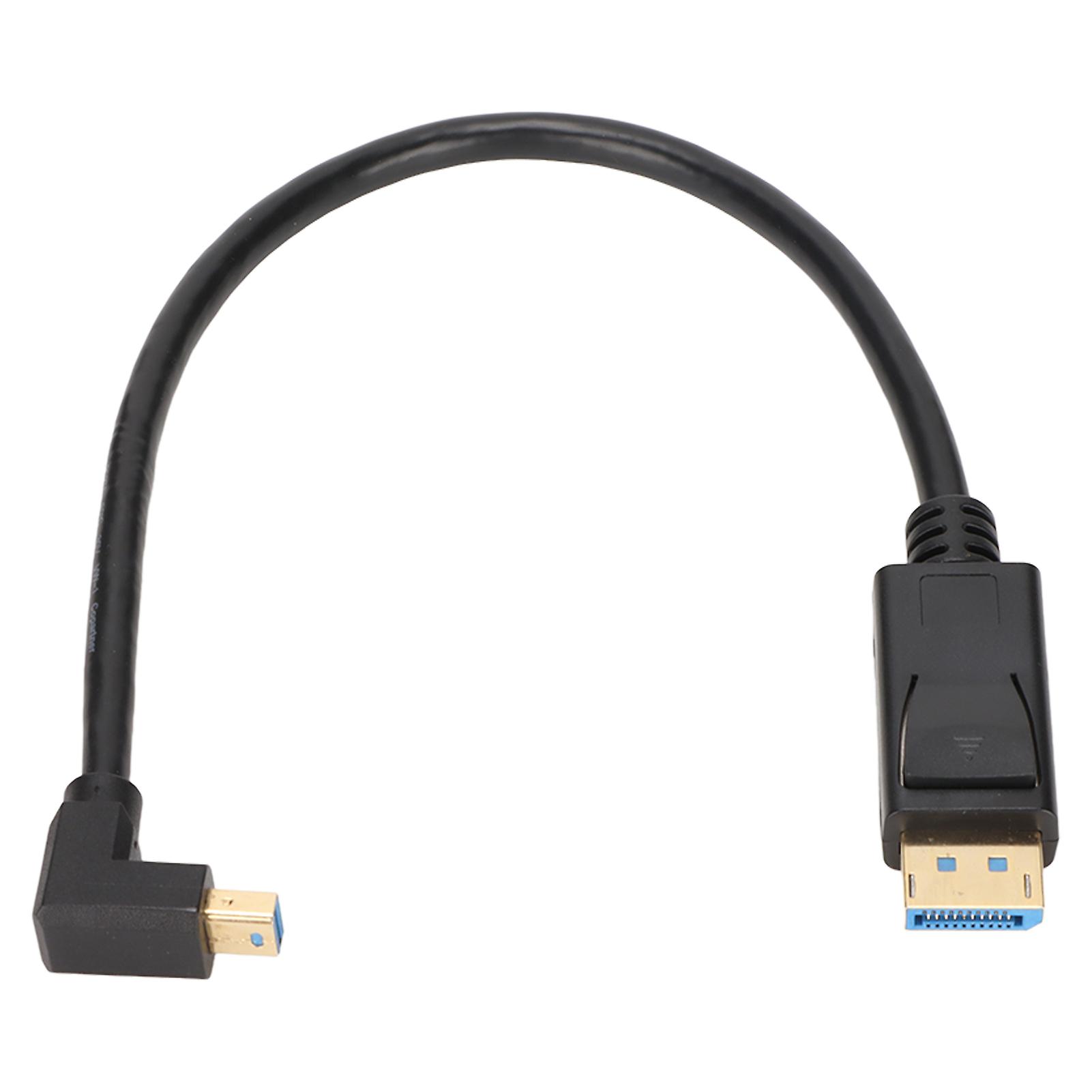 Multi-function DP to MiniDP Adapter, Support 8K 60Hz 4K 144Hz Bi-directional Transmission, Up Angled Mini DisplayPort Adapter