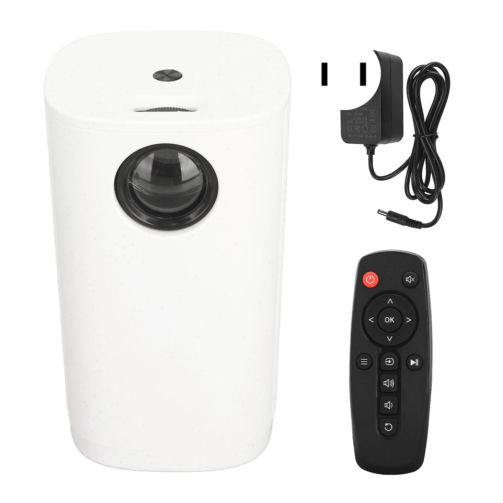 Mini Laptop Projector 1920x1080 Support Same Screen USB AUX Input Interface WiFi LCD Projector for Android for IOS 100‑240V US Plug