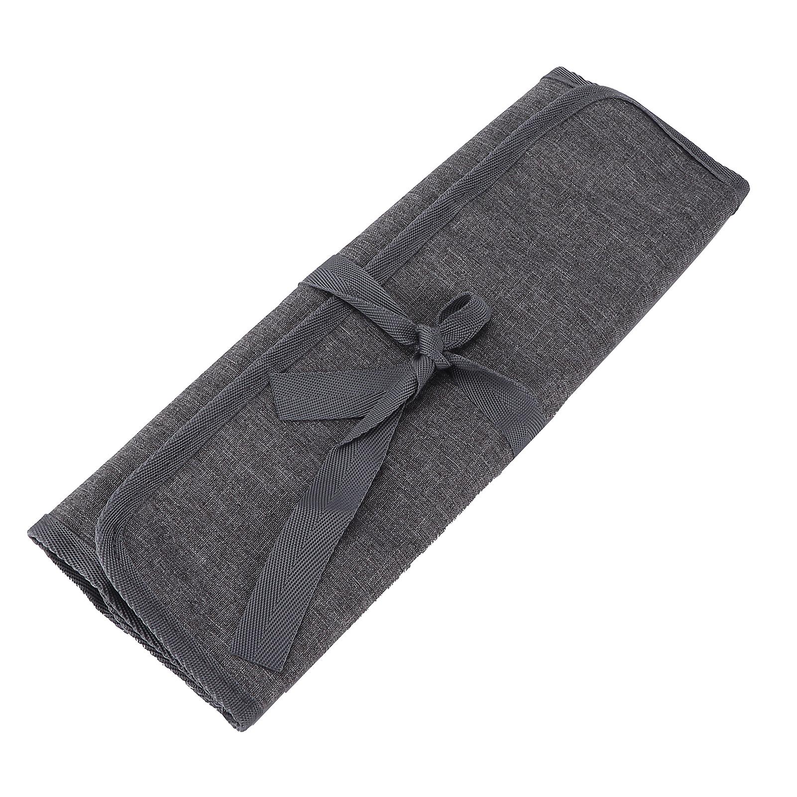 Needle Storage Bag Oxford Cloth Portable Knitting Needles Organizer for Store Crochet AccessoriesGray
