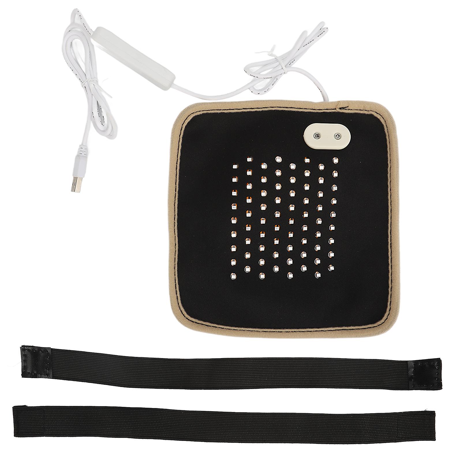 Prostate Physiotherapy Cushion with 72 Infrared Light Chips to Promote Blood Circulation, for Stomach, Waist and Neck, Beige