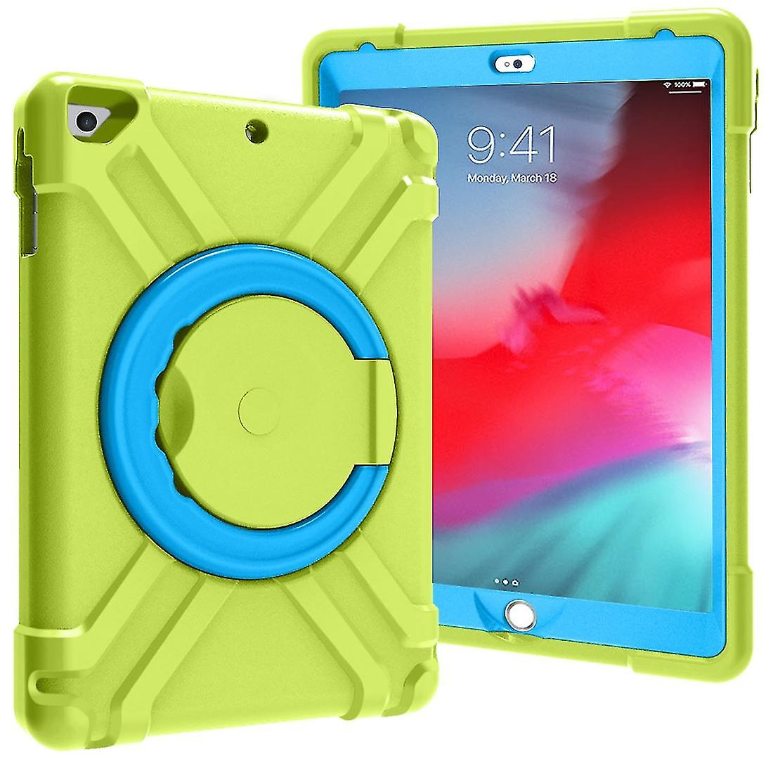 Eva + Pc Flat Protective Shell With 360  Rotating Bracket For Ipad Air/air2/pro9.7 Grass Green Blue