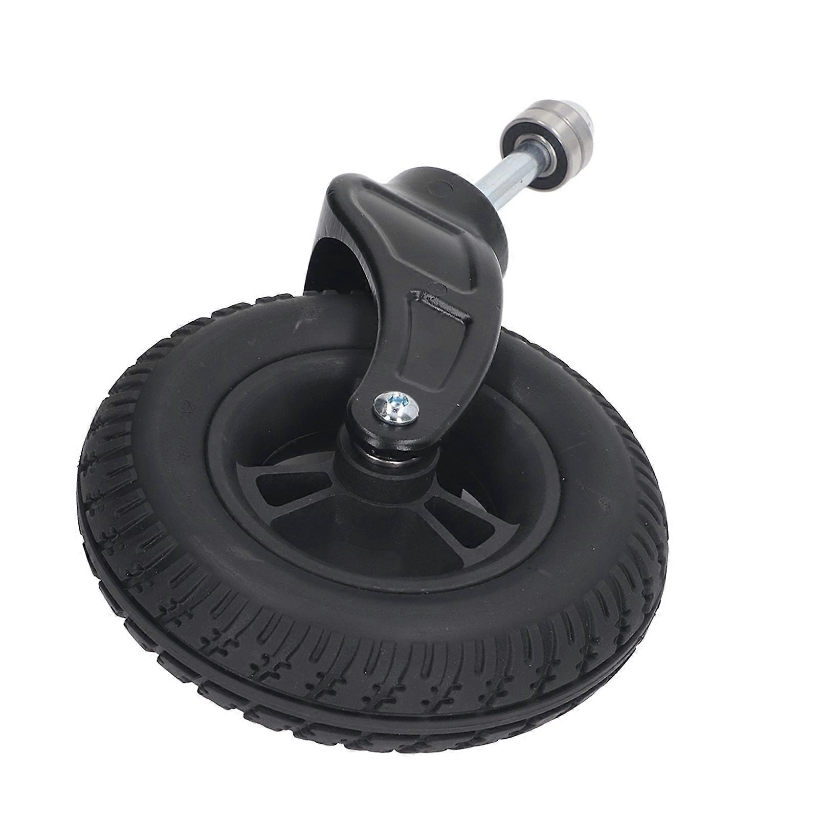 Uadme Front Castor Wheel,Swivel Caster with 7 Inch Universal PU Hub PVC for Replacement 120KG Load Capacity