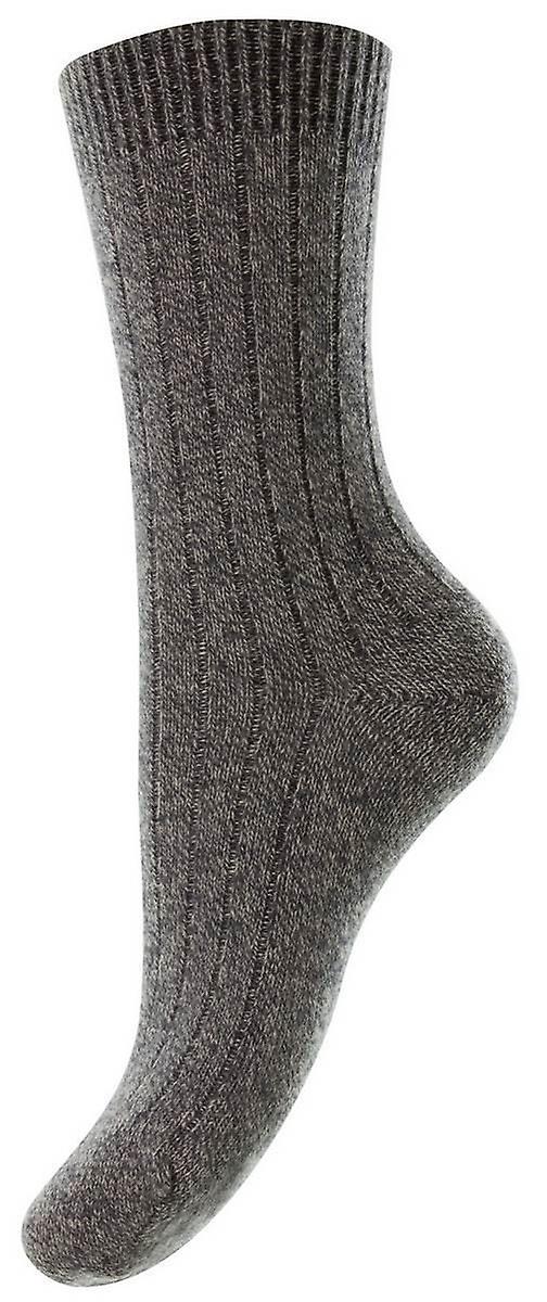 Pantherella Tabitha Cashmere Socks - Charcoal Chine