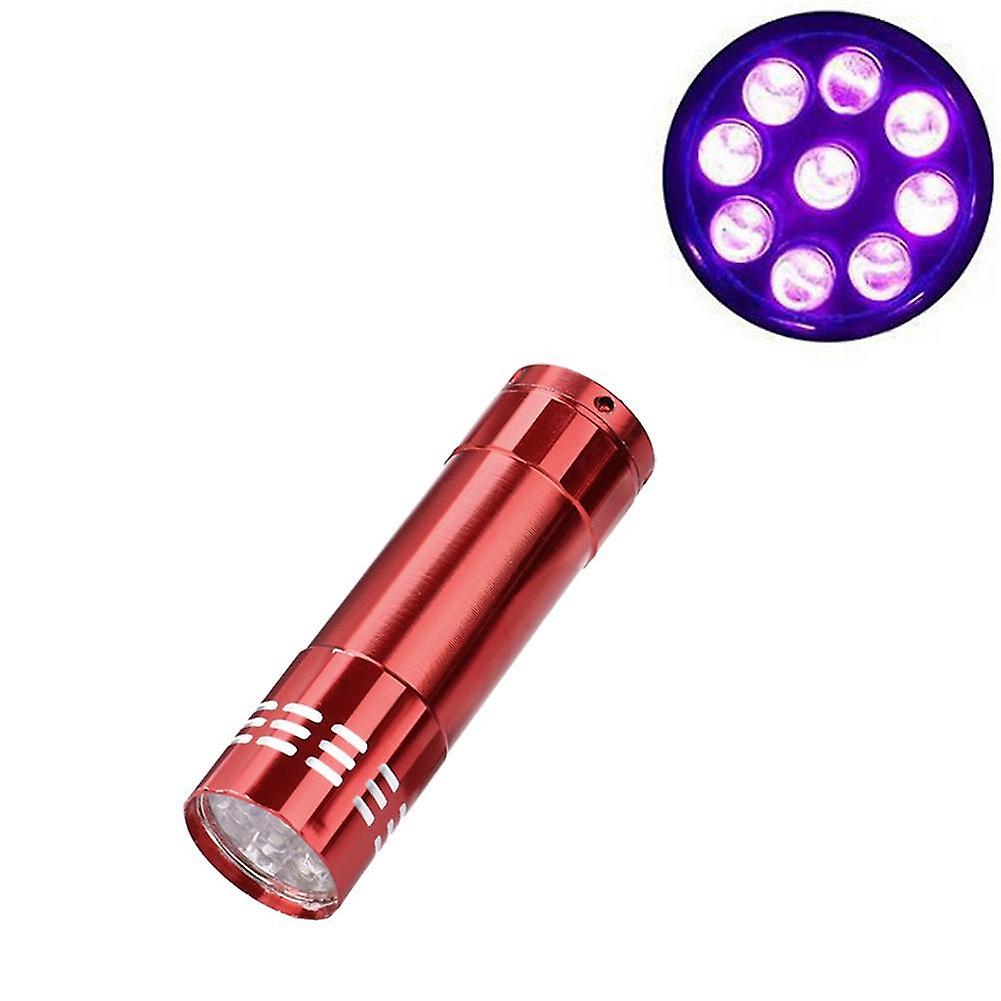 Light Torch Multifunction Flashlight 9LED Pocket Lamp Portable Aluminum Mini