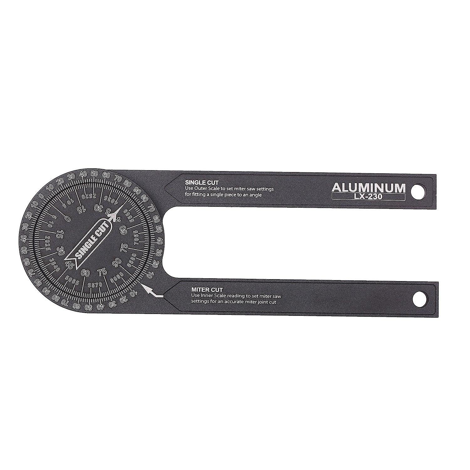 Miter Saw Protractor Angle Measuring Transfer Rule Gauge For Carpenters Abs Metric Ruler