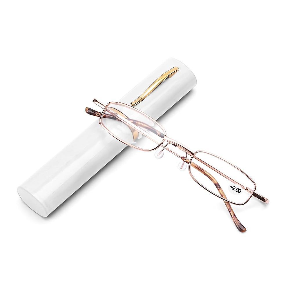 Lunettes de lecture unisexes avec étui à tube à stylet
