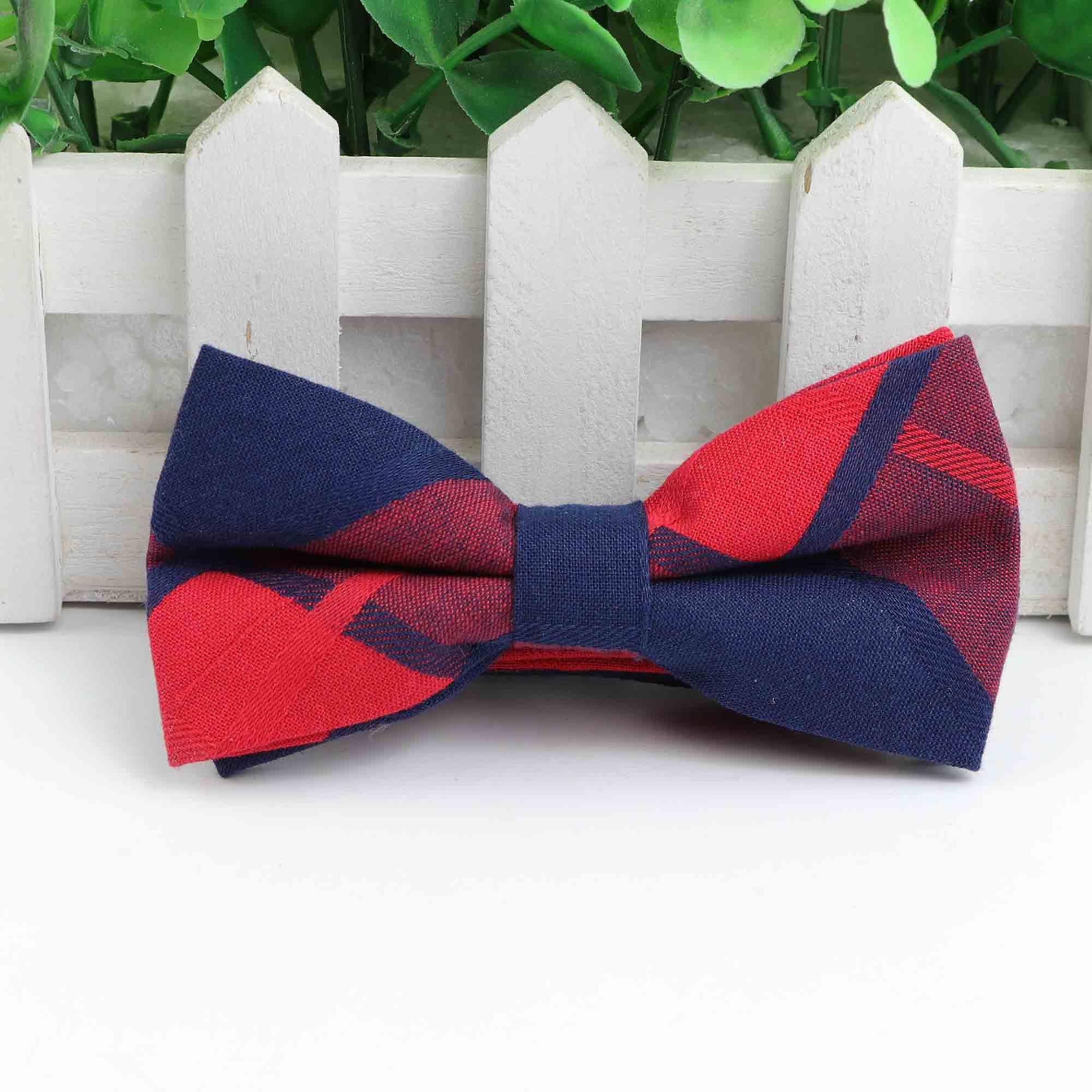 Klassisk barndräkt Flugor Baby Pojkar Randig Fjäril Mode Bomull Justerbar Barnfluga Tvåfärgad fluga