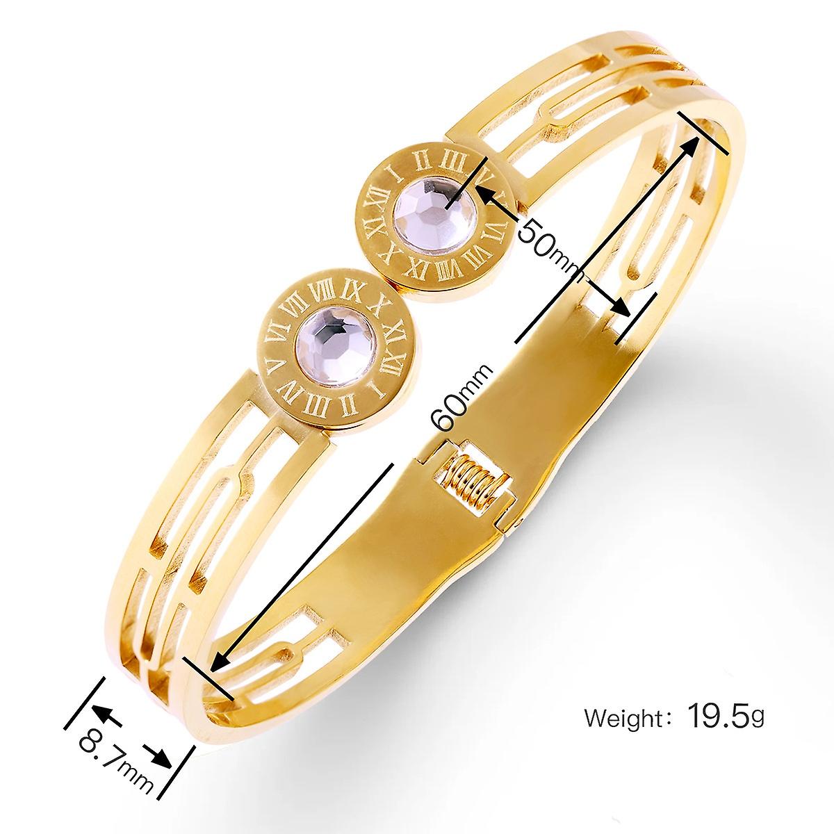 Timeless Steel Bracelet - Electroplated Charm, Everyday Elegance