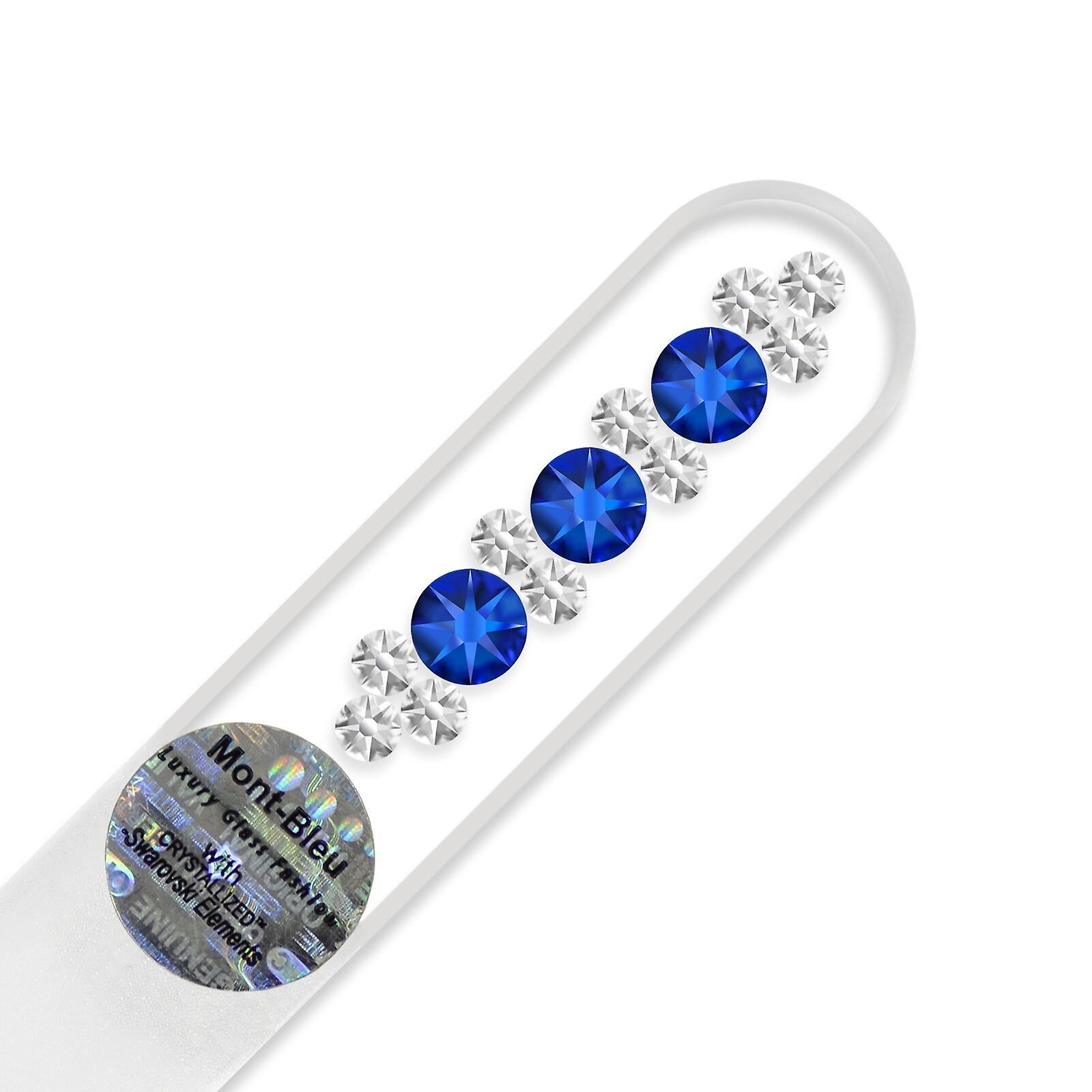 Purse size nail file OR-S - Capri Blue - Crystal