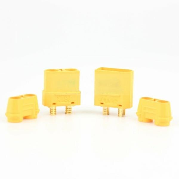 Amass XT90+ Plug Connector With Sheath 1 Pair for RC Drone Airplane Car Battery Cable
