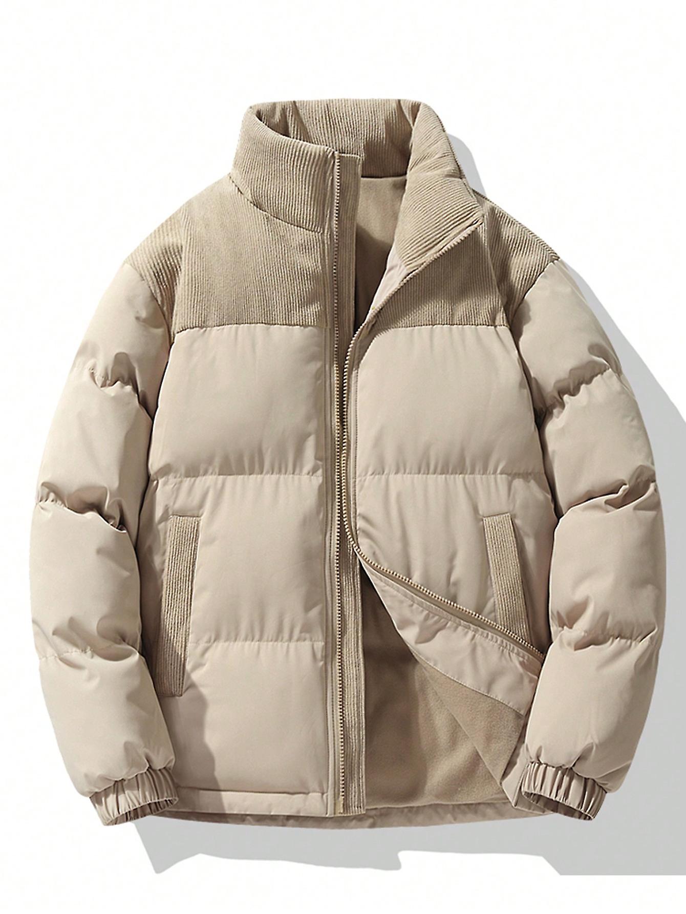 Heren Zip Up Puffer Coat