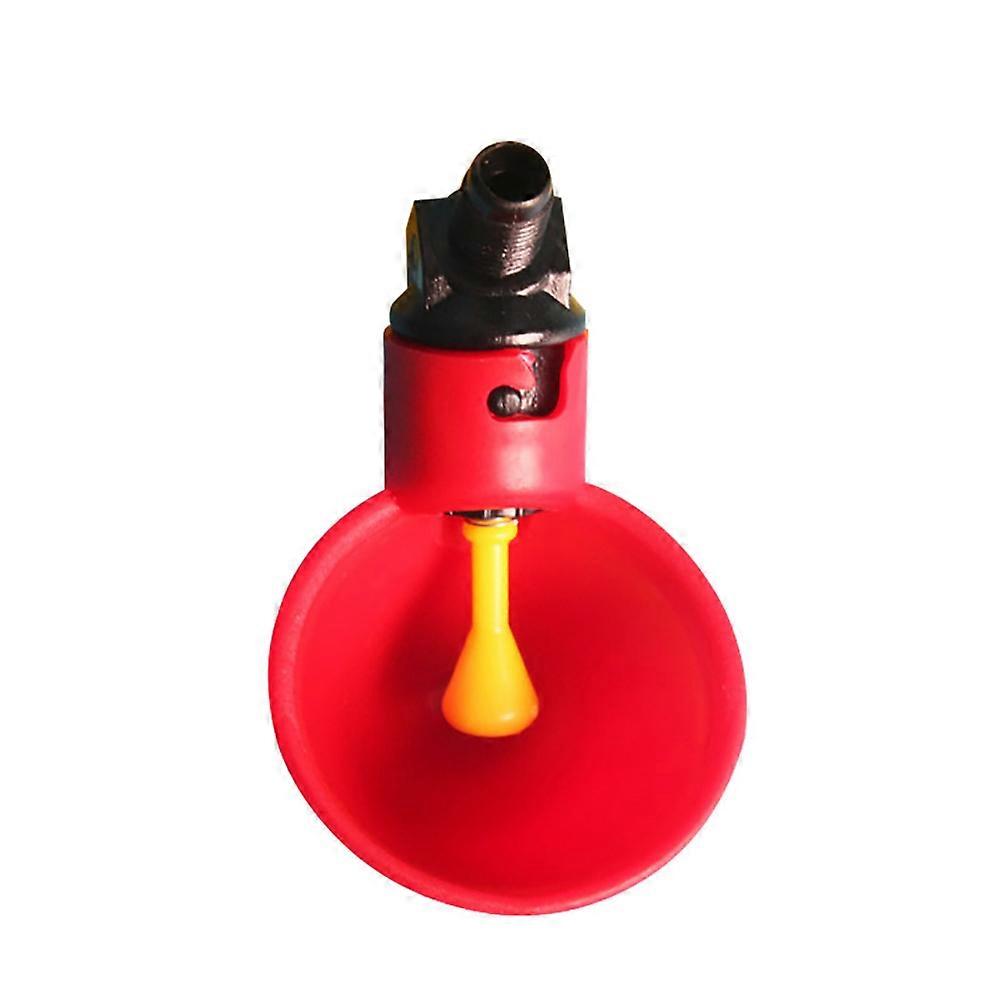 10 Pieces Automatic Poultry Drinking Cups Poultry Water Bird Feeder Automatic Plastic Drinkerred8.5*4.3cm