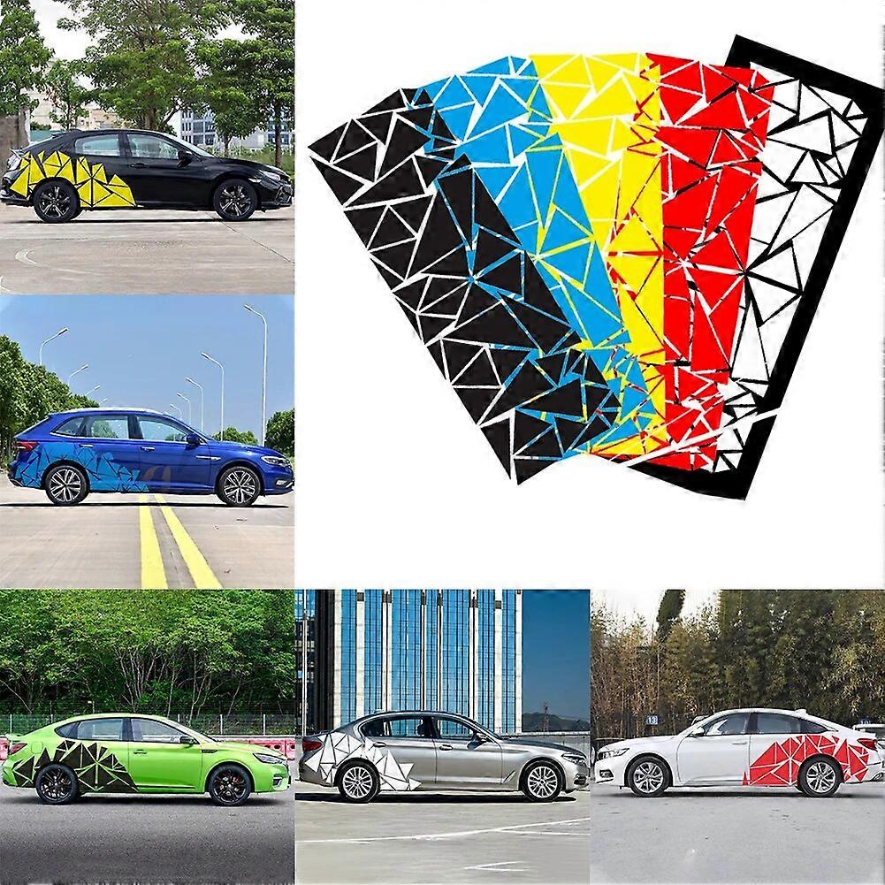 1Pcs Car Sticker Marks Freestanding Design Triangle Graphics Decal Sticker Universal Car Stickers Auto Side Body Decor Sticker ST1M768