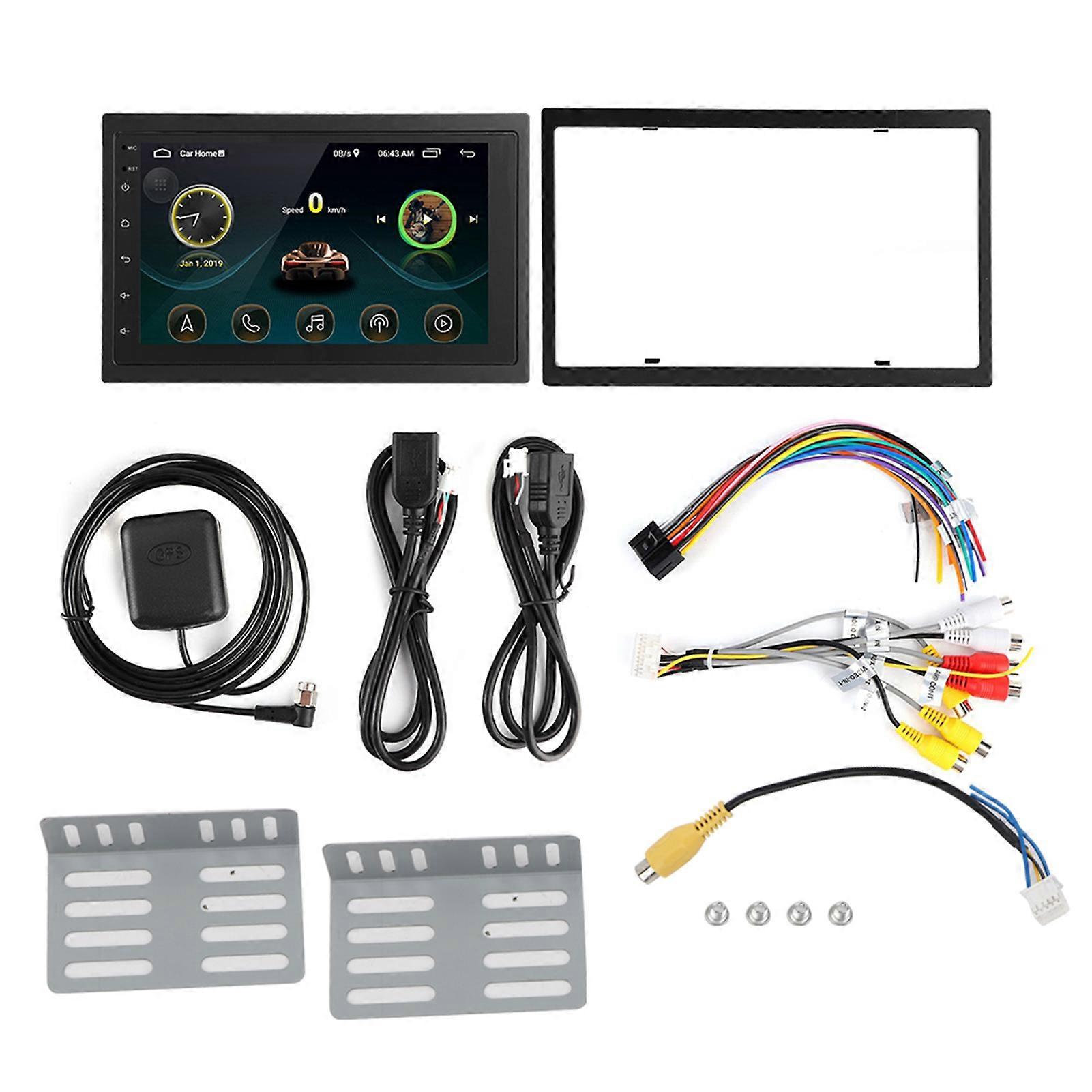 7in Car Bluetooth MP5 GPS Navigation Stereo Audio FM Radio for Android Entertainment System E2U111