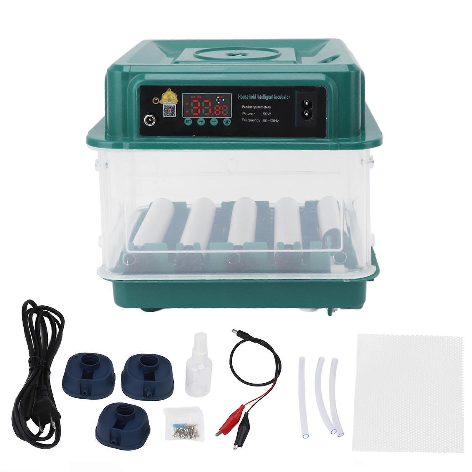 Egg Incubators Automatic Adjustable Tray Incubator Household Egg Turner for Hatching US Plug 110V 10 Eggs