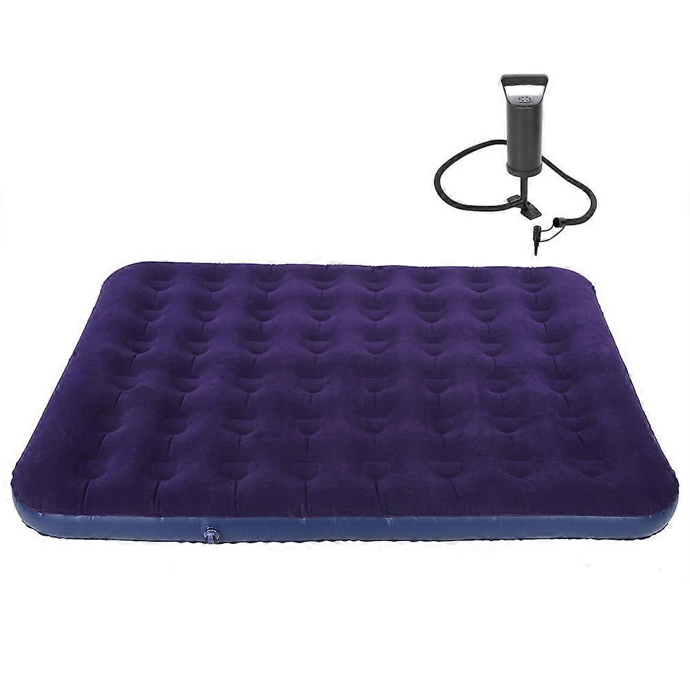 Portable Inflatable Air Mattress Bed with Manual Pump for Camping