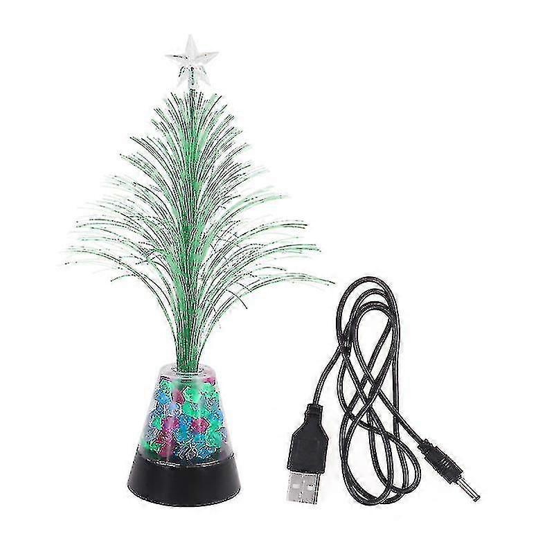 GYFDYM 1pc Usb Charging Led Light Christmas Tree Lamp Desktop Night Light Party Props For Home Shop Without Battery Random Color