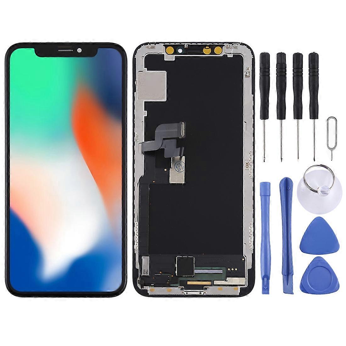 Soft OLED LCD Screen for iPhone X with Digitizer Full Assembly(Black)