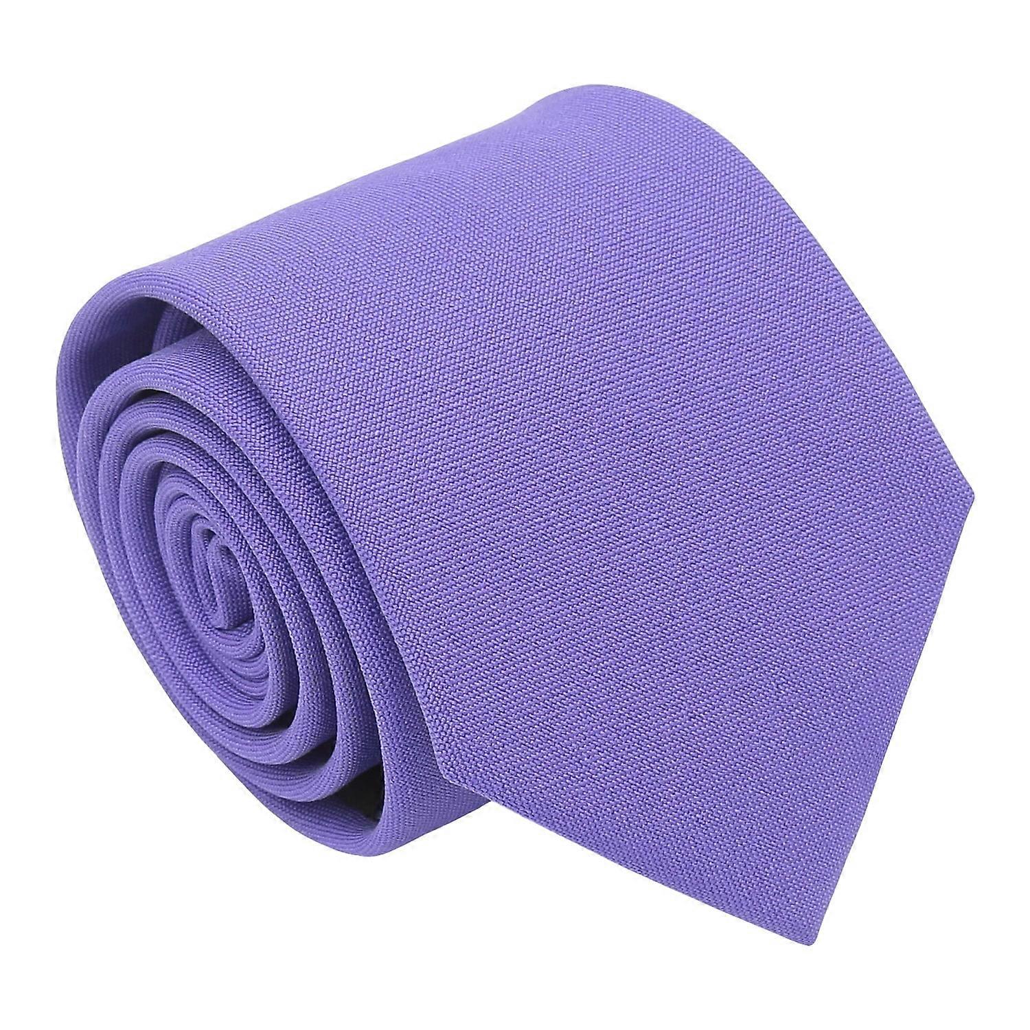 Purple Plain Matte Tie