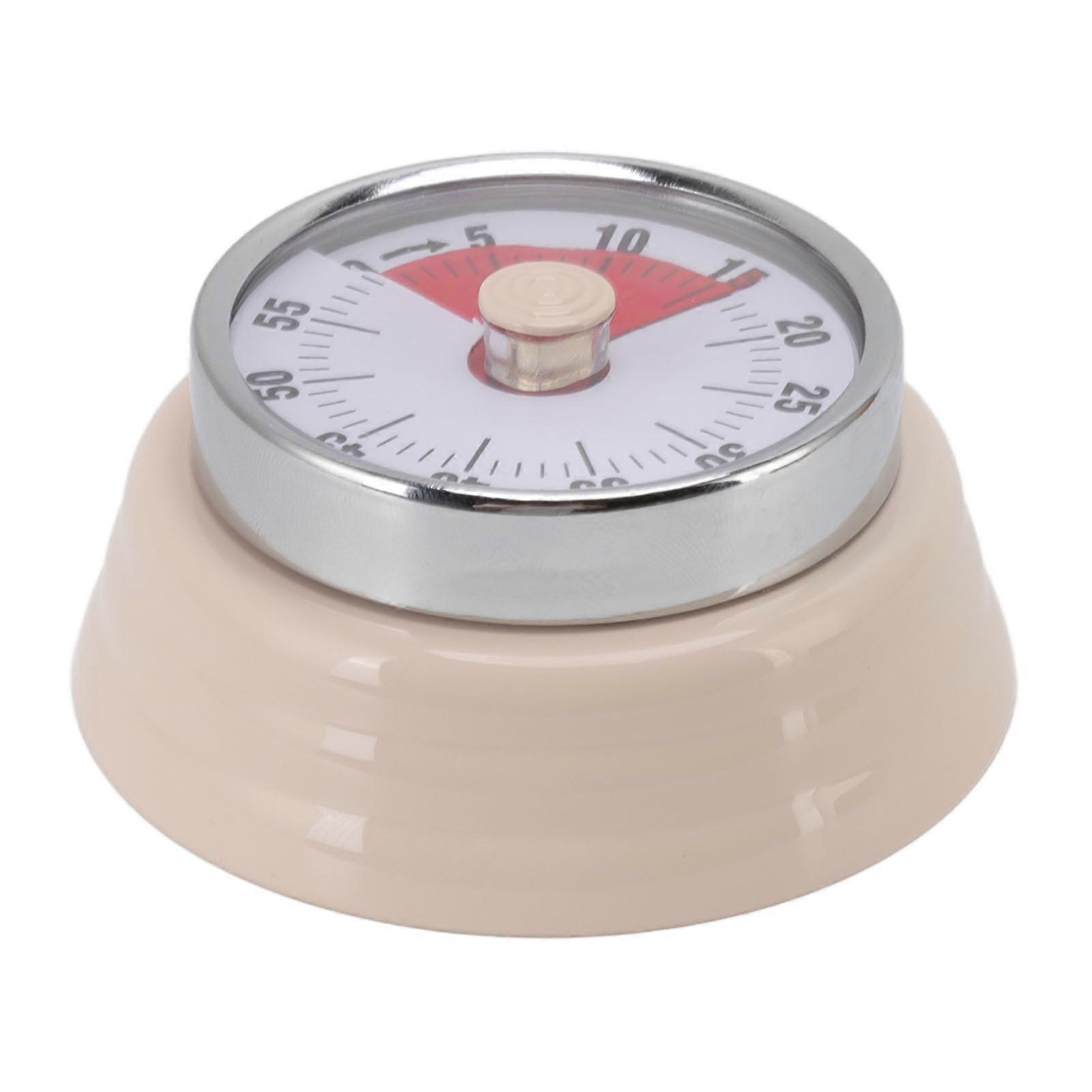 Magnet Circular Timer 60 Minute Visual Countdown Timer for Teachers Classroom Kids Homework Reading Adults Cooking Office Gym Beige