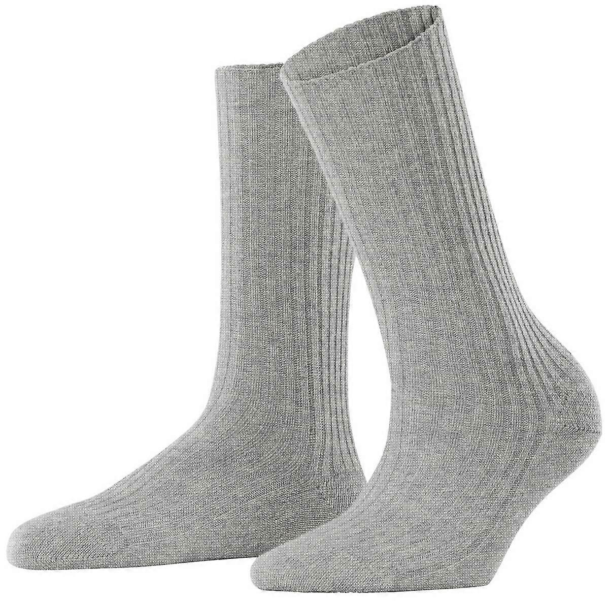 Falke Cosy Wool Boot Socks - Light Heather Grey