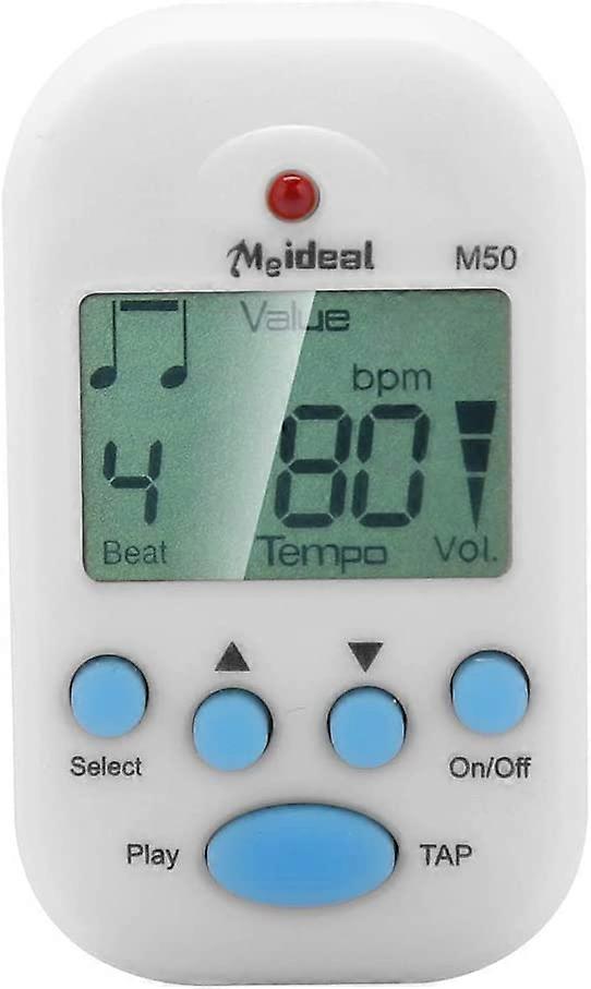 Mini Metronome LCD Digital M50 Metronome Portable Clip-On Beat
