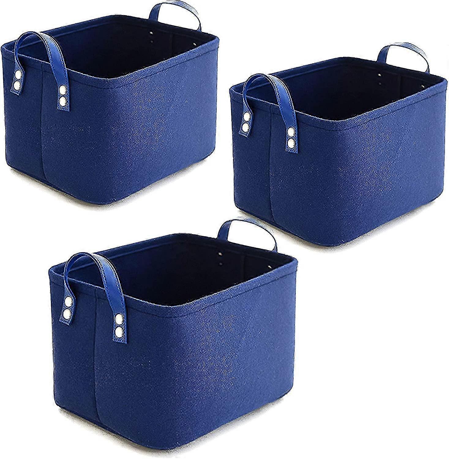 3pcs Felt Storage Box