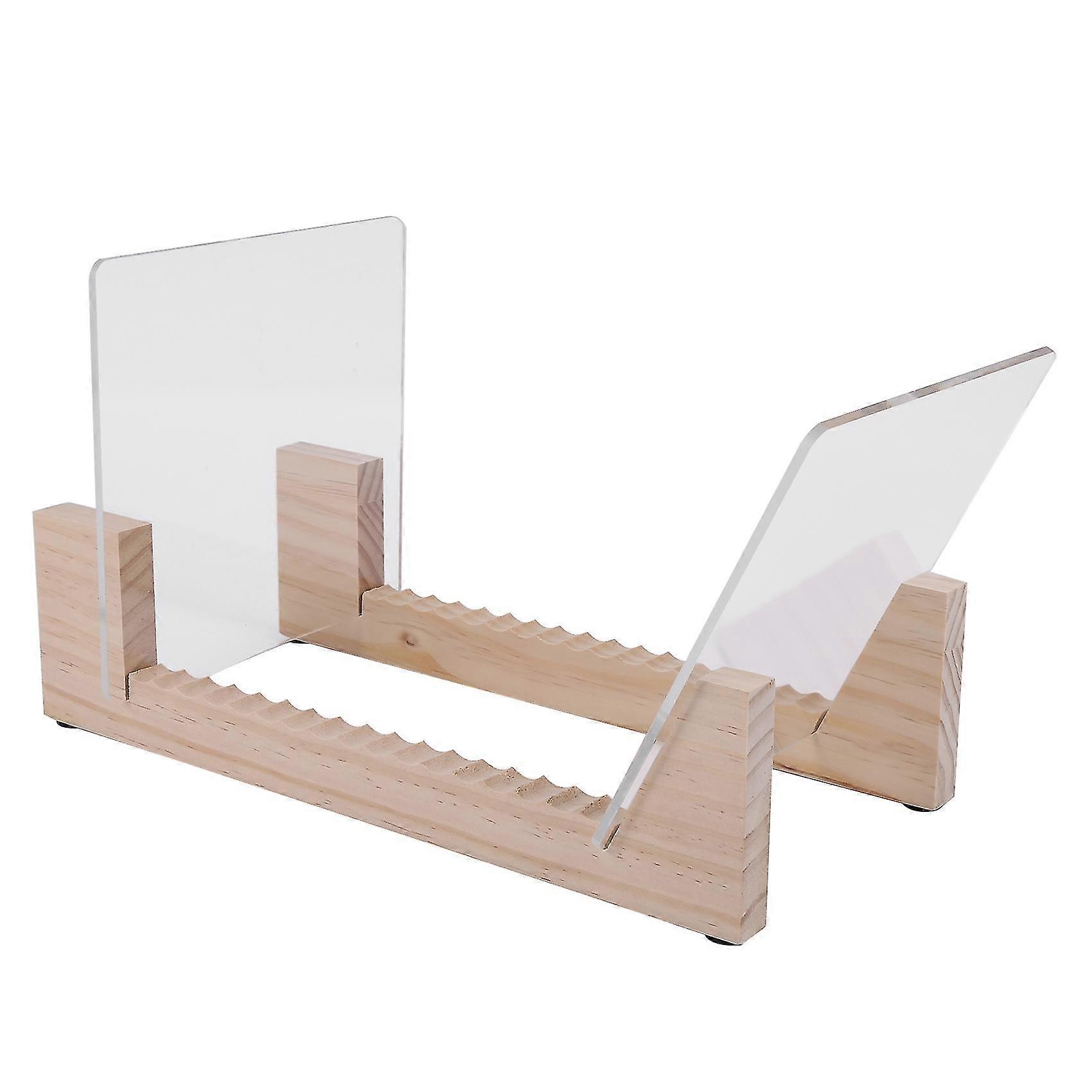 Vinyl Record Storage Holder,Acrylic Ends,Display Your and in This Modern Portable Rack Unit