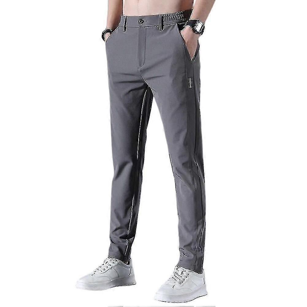 بنطلون جولف رجالي سريع التجفيف مع جيوب - سروال ترفيهي طويل مريح