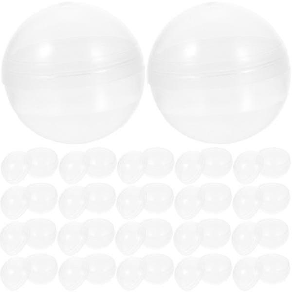 100pcs Plastic Transparent Balls Multi-purpose Twisted Round Balls Clear Fillable Grab Balls from Shantou Centure