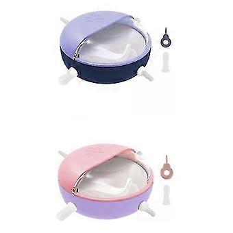 bolle kjæledyr hund fôring katt vannmater bolle matte silikon placemat vanntett automatisk (2 stk)