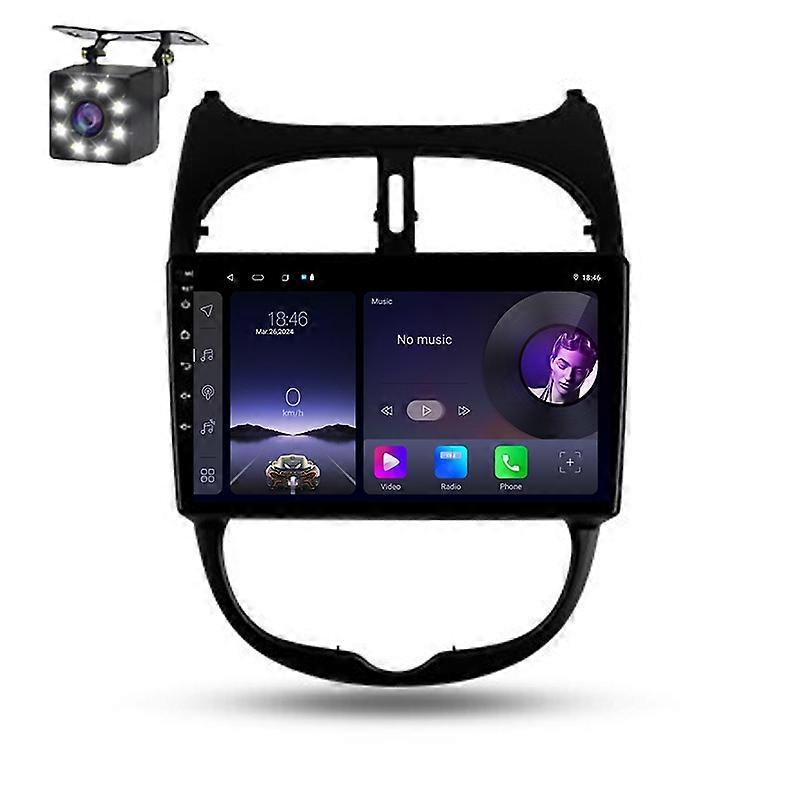 Android For Peugeot 206 1998 - 2012 Car Multimedia Radio Wireless Carplay Navigation Auto GPS