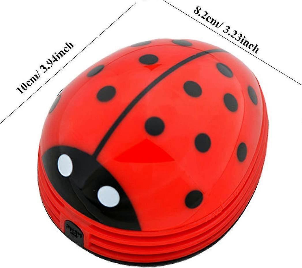 Red Ladybug Mini Table Vacuum Cleaner
