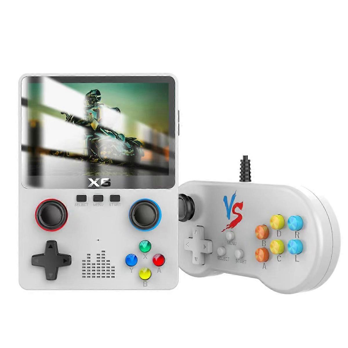 Portable X6 Handheld Game Player with 10000+ Games 3.5Inch IPS Screen 11 Simulators Dual Player Vid