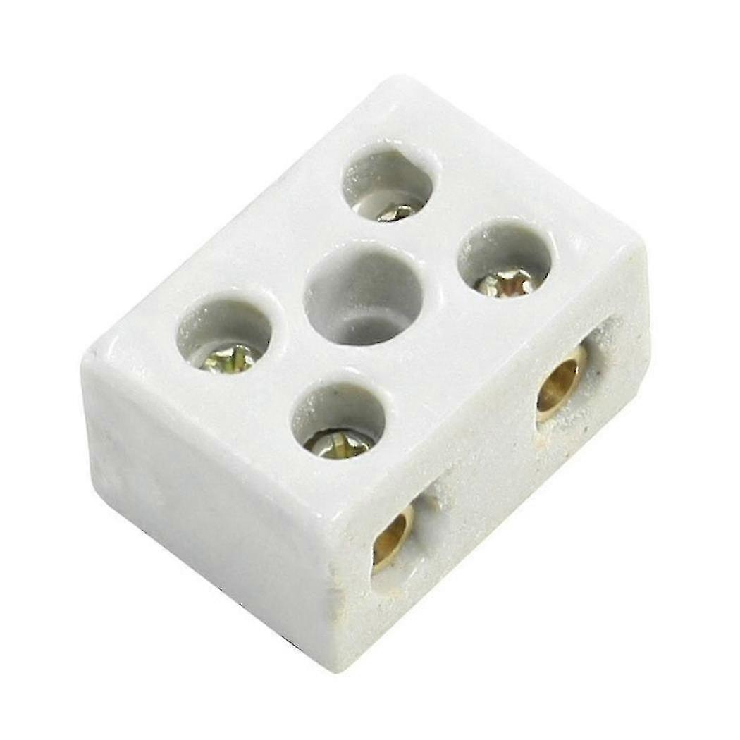 2 Pcs 2w5h High Temperature Porcelain Terminal Block 30a 110-600v