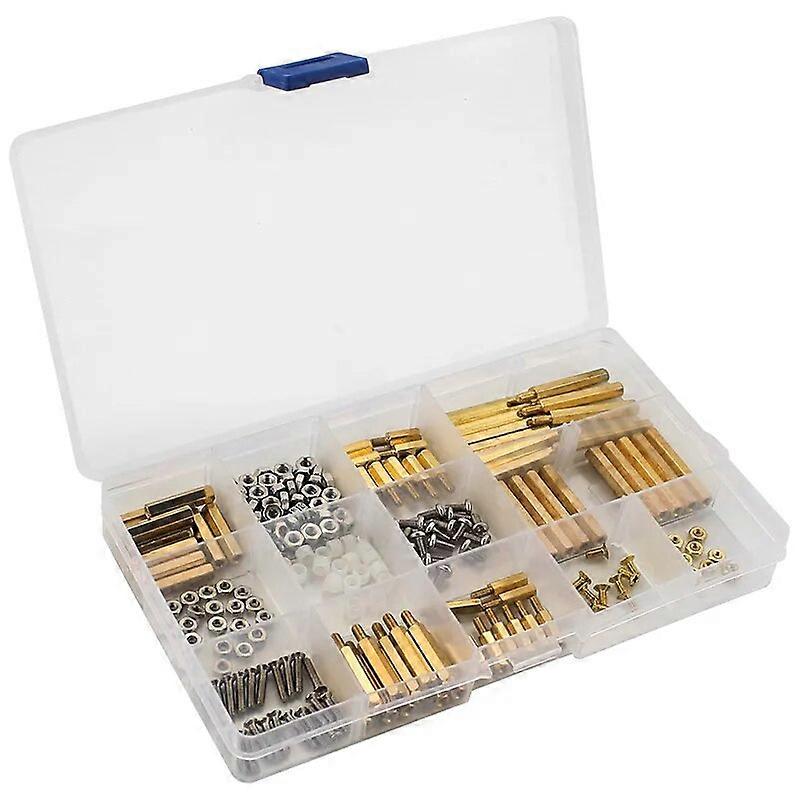 210個のラズベリーパイネジセットM25 M3銅金属またはプラスチックネジナットPi 4B 3B + 3Bロボットカーオレンジパイバナナパイ